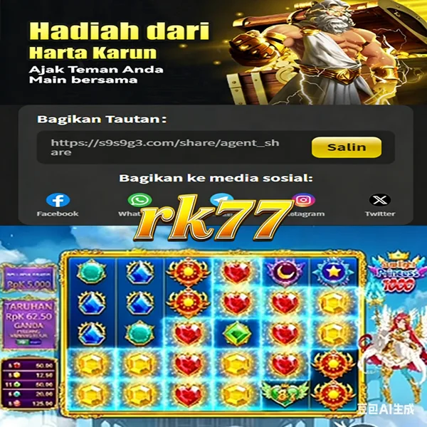 RK77 Bonus Member Baru 100%